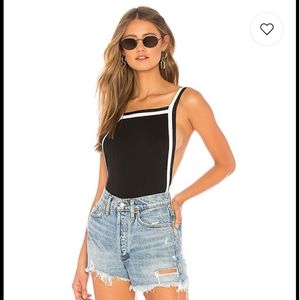 By The Way - Black & White Bodysuit XXS